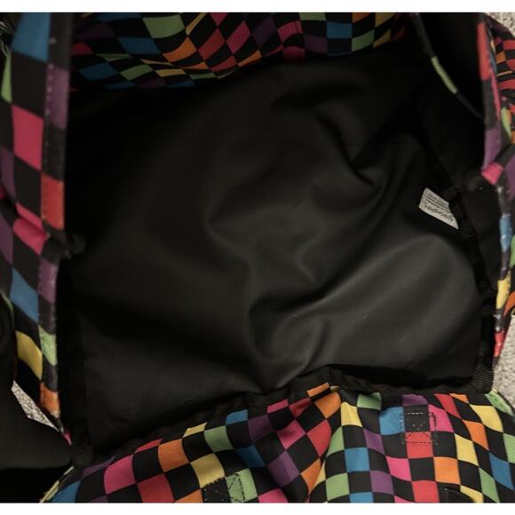 Yak Pak Crossbody Messenger Bag Multi-Color Checkerboard Bag - Picture 5 of 7